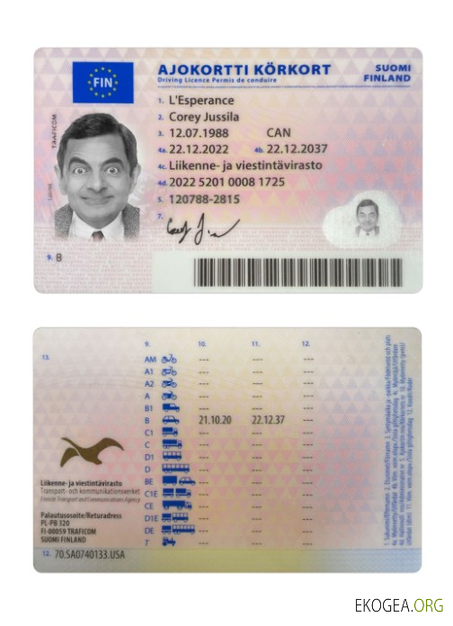 Finland driving license 2022 present